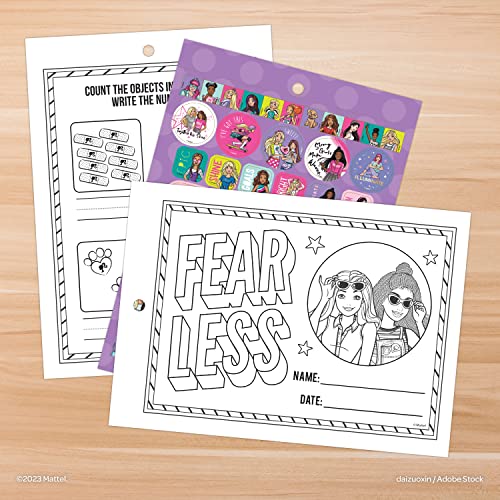 Barbie Reward Sticker Pad, Over 500 Stickers, Includes Reaward Certificates; Mattel 53456