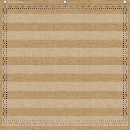 Teacher Created Resources Burlap 7 Pocket Chart (28" x 28") - 20837