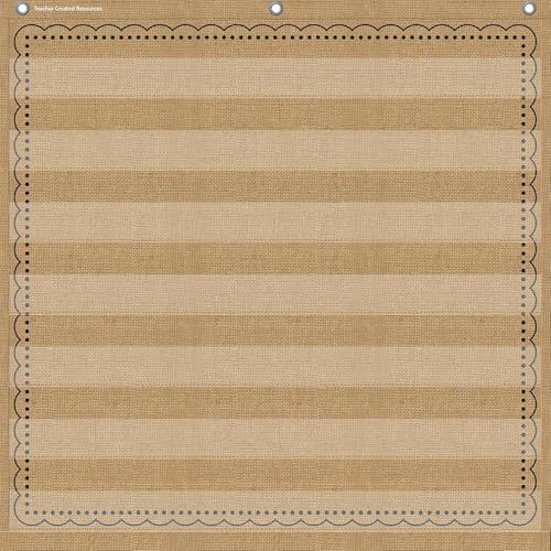Teacher Created Resources Burlap 7 Pocket Chart (28" x 28") - 20837