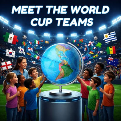BSHAPPLUS 13 inch Large Globe for Classroom & Home Learning, Political Globe with 195+ Countries, Dry Erase & Waterproof Surface, Solid Stainless Steel Base (No Assembly Required) - color: Blue, size: 13inch