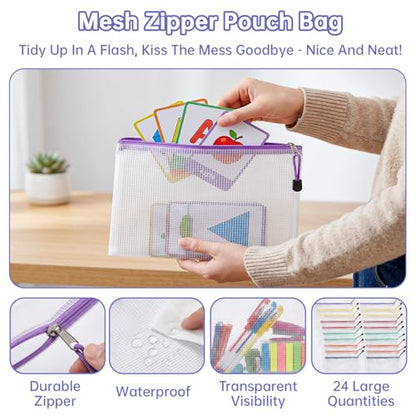 6 Pack Multiuse Caddy Organizer - Classroom Caddy with Handle & 5 Compartments, Portable Plastic Table Caddies Holder for Teacher, Desk, Art, School Supply Storage for Markers, Crayons