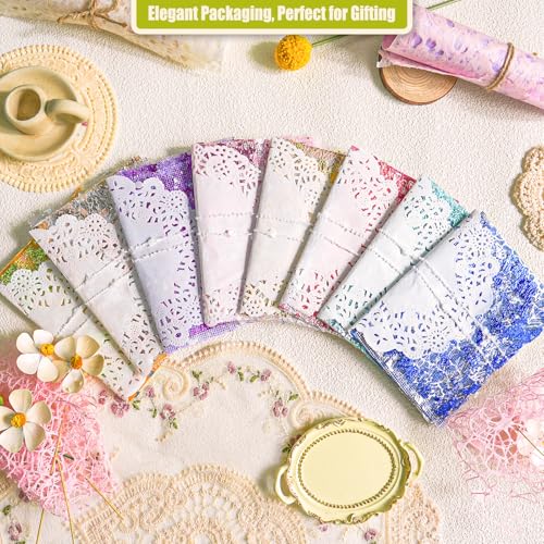 Aromoty 128 sheets Textured Scrapbook Paper&Gold Foil Mesh Fabric set-Mulberry Special Paper 8 Pack Mix for Scrapbooking Junk Journaling Supplies Card Craft Planner DIY Materials Collage,3.9x5.5 Inch