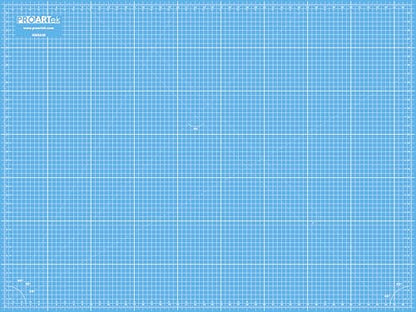 Proartek PK00077 Professional Cutting Mat, HM3648, 36 x 48 Inches; Self-Healing, Double-Sided Blue/Gray Mat for Quilting, Sewing, Hobbies & Crafting - size: 48"L x 36"W