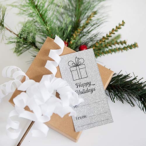 PrintWorks No-Shed Printable Silver Glitter Cardstock 8.5" x 11" - 15 Sheets - 104 lb/280 gsm Silver Glitter Paper - Sparkly Paper for School & Craft Projects - FSC® Certified (00515) - size: 8.5 x 11