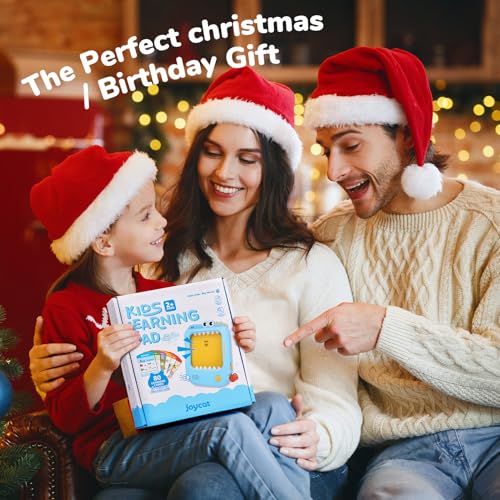JoyCat Kids Learning Tablet, Phonics Talking Flash Cards, Learn to Read with 156 Pages, 40+ Themes, 600+ Words, 100+ Interactive Games, Screen-Free Toddler Learning Toys Gifts for 2-6 Year Old - style: Blue:English-Early Learning