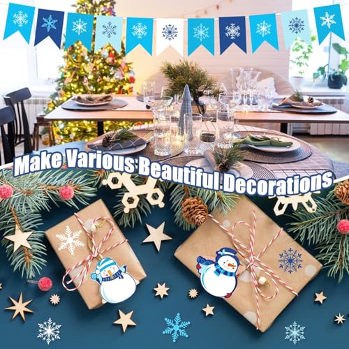 JULBEAR 30 Sheets Blue Cardstock, 8.5 x 11 Inch 180g Winter Navy Colored Cardstock Blue Construction Pastel Paper Kids Adults Winter Christmas DIY Arts Crafts Copy for School Office Home Supplies - style: Winter Style