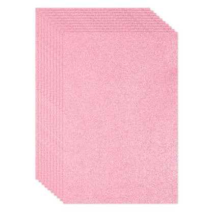 PATIKIL 2mm(1/10") Thick Adhesive Glitter Foam Sheet 16x24inch(40x60cm) Pink, EVA Shiny Foam Board for Craft, 6 Pcs - color: Pink