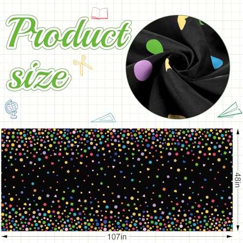 Mindsoft Bulletin Board Paper 48'' x 107'' Class Boards for Classroom Bulletin Boards Everyone is Welcome Classroom Board Decor Pillows Curtains Crafts(Confetti,1 Pc) - style: Confetti