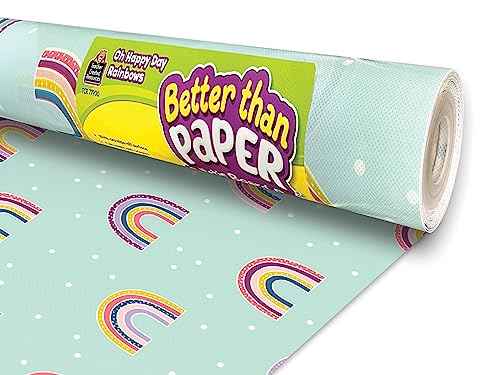 Teacher Created Resources Oh Happy Day Rainbows Better Than Paper Bulletin Board Roll (TCR77900)