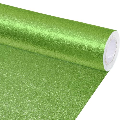 gisgfim 16" x20ft Glitter Bulletin Board Paper Roll Sparkle Color Bulletin Board Background Poster Paper Non Fading Gift Wrapping DIY Art Crafts for Office Classroom Decoration, Sage Green - color: Sage Green