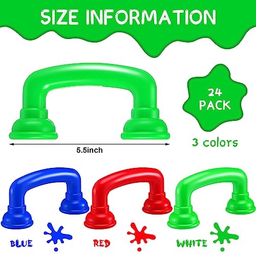 Teling 24 Pack Reading Phones Kids Auditory Feedback Hear Myself Sound Phones for Classroom(Red, Blue, Green)