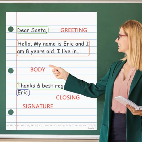 Dry Erase Giant Sized Magnetic Notebook Paper, Handwriting Lined Paper for Classroom Whiteboard Accessories, Dry Erase Notebook Teaching Aids, Homeschool Teaching Supplies 17" x 22"