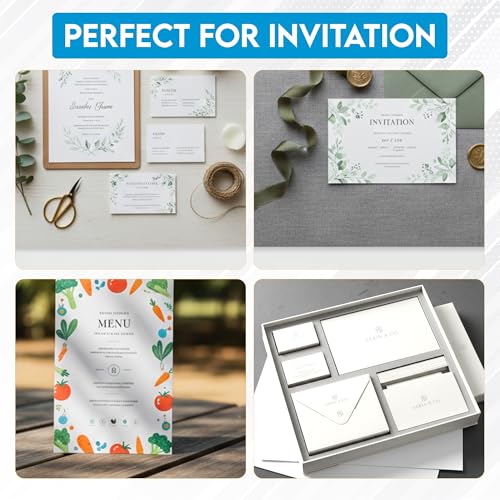 White Cardstock Paper 300 Sheets 8.5 x 11, Thick White Cardstock 110LB, Heavyweight Cardstock Paper for Invitations, Crafts, Printing, Business Cards, Art Projects Valentines Day Cards! - size: 300-Pack
