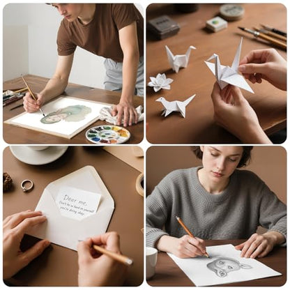 40 Sheets of Cardstock 8.5 x 11, Heavyweight Cover Cardstock Printer Paper 8.5 x 11, 190 gsm Bright White Card Stock Paper for DIY, Professional Printing, Wedding Invitations, Office Cards & Crafts - color: White - 40 Sheets, size: 8.5"x11"