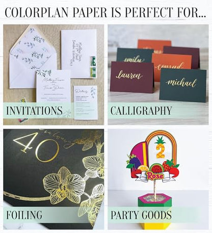 Cardstock Warehouse Colorplan Natural Cream Cardstock Paper – 25 Sheets, 8.5 x 11" – 100 lb. / 270 GSM Premium Matte Cover Cardstock for Invitations, Card Making, Scrapbooking & DIY Projects - color: Natural