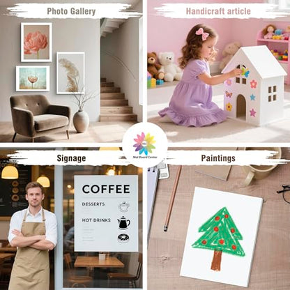 Mat Board Center, Pack of 10 Acid-Free Foam Boards, 16x20 inch White Foam Boards, 1/8" Thick - color: White, size: 16x20