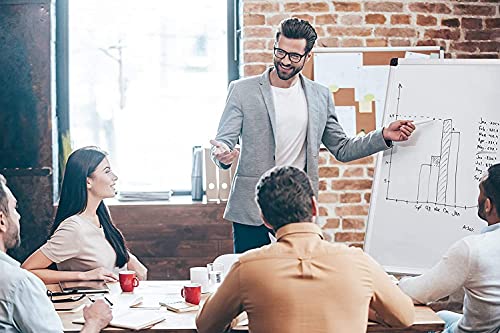 XBoard Magnetic Dry Erase Whiteboard 48 x 36 Inch, 4' x 3' Premium White Board for Wall with Marker Tray, Silver Aluminum Frame Presentation Board for Home Office Classroom - size: 48"W x 34.6"H