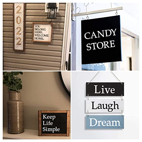1.5 Inch Alphabet Letter Stencils for Painting - 70 Pack Letter and Number Stencil Templates with Signs for Painting on Wood, Reusable Letters and Numbers Stencils for Chalkboard Wood Signs & Wall Art - size: 1.5 Inch