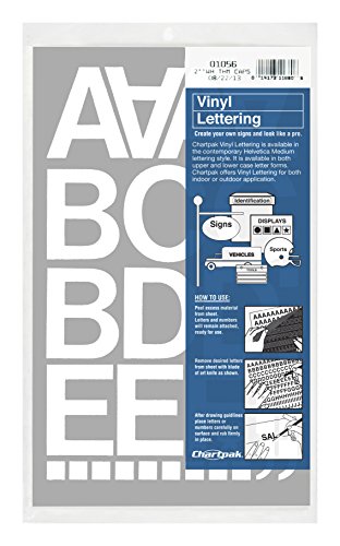 CHA01056 - Chartpak Vinyl Letters and Numbers