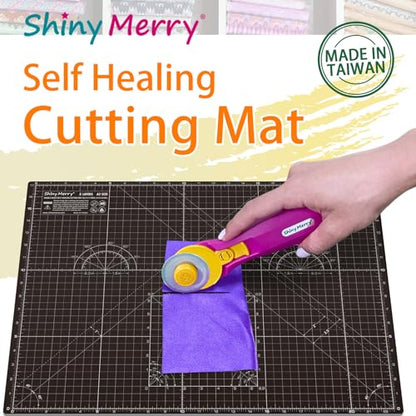 Self Healing Cutting Mat A0 36"x48" – Double Sided 5-Ply Craft Mat for Sewing, Quilting, Fabric, Scrapbooking – Black/Gray - color: Black, size: 48"L x 36"W