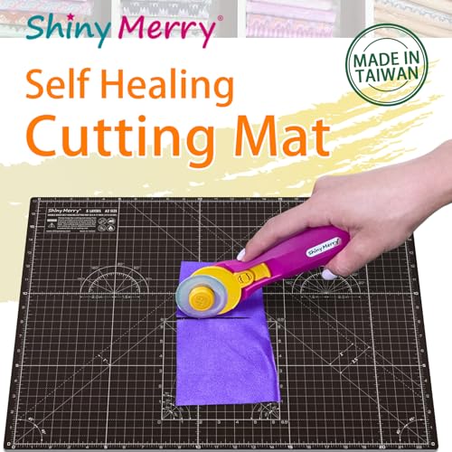 Self Healing Cutting Mat A3 12"x18" – Double Sided 5-Ply Craft Mat for Sewing, Quilting, Fabric, Scrapbooking – Black/Gray - color: Black, size: A3 (12" x 18")