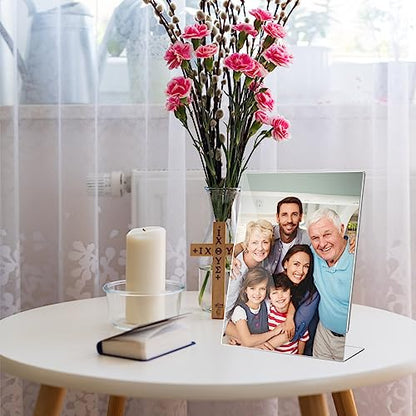 12 Pack Acrylic Sign Holder 8.5 x 11 Slant Back Acrylic Stands for Display Plexiglass Clear Acrylic Display Stands for Ad Frame, Picture Photo Frames, Promotions, Restaurants, Office, Store - size: Vertical 12 pack 8.5 x 11 inches