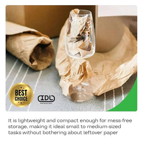IDL Packaging 48" x 8640" (720 feet) - Brown Kraft Paper Roll - 50lb Thickness - USA-Made Heavy Duty Paper for Packing, Moving, Shipping, Crafts - 100% Recyclable Natural Kraft Wrapping Paper - color: Brown, size: 48"x720' (#50 Thick)