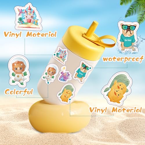 300pcs Random Cute Bulk Stickers Water Bottle Stickers for Adults, Waterproof Sticker Bulk Decals Pack for Computer, Helmet - size: 300pcs