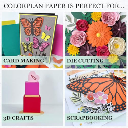 Cardstock Warehouse Colorplan Azure Blue Cardstock Paper – 25 Sheets, 8.5 x 11" – 100 lb. / 270 GSM Premium Matte Cover Cardstock for Invitations, Card Making, Scrapbooking & DIY Projects - color: Azure