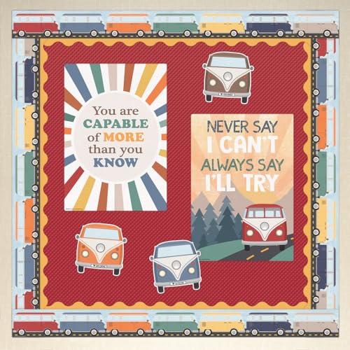 Teacher Created Resources Golden Sun Scalloped Rolled Border Trim - 50ft - Decorate Bulletin Boards, Walls, Desks, Windows, Doors, Lockers, Schools, Classrooms, Homeschool & Offices