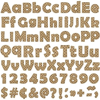 260pcs Letters Combo Pack Set Burlap Decorations Alphabet Letters Numbers Bulletin Board Block Accents Cutouts - style: Burlap