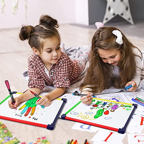 SCRIBBLEDO Colored Frame Magnetic Dry Erase White Board 9" X 12" WHITEBOARD for Kids Writing Learning & Drawing Art Educational Kids Toy - style: Set of 1 Board