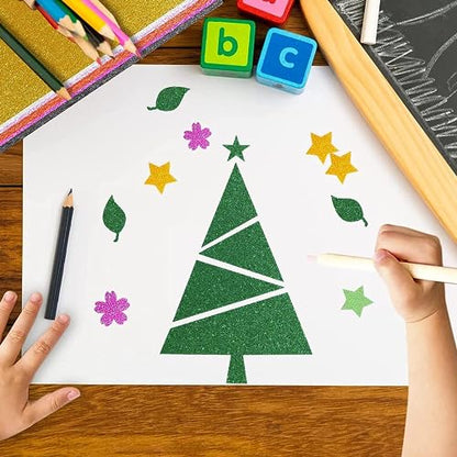 Green Glitter Cardstock 12 x 12, Paper for Cricut, Thick Card Stock for Card Making, Scrapbooking, Craft(250Gsm 30Sheets) (Green)… - color: Green