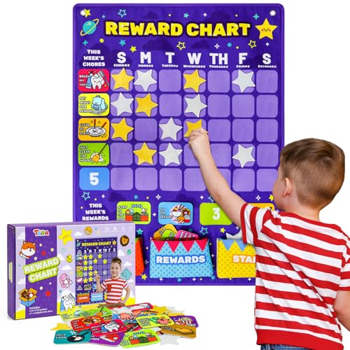 Taika 25.5x19 inch Incentive Chart, Behavior Reward Chart, Reward Charts, Training Chore Chart, Schedule for Kids, Behavior Checklist for 4 years+ - color: Reward Chart