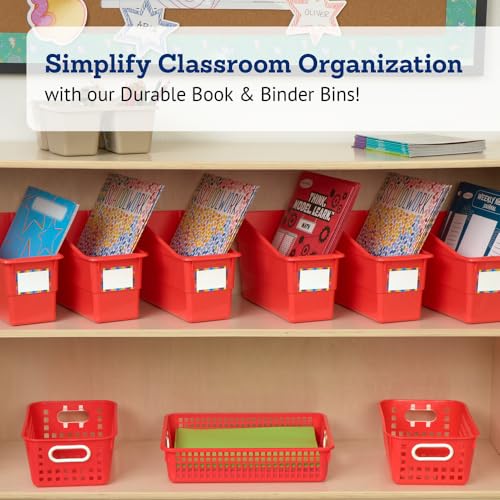 Really Good Stuff Durable Book & Binder Holders - 6 Pack - Red - color: Red