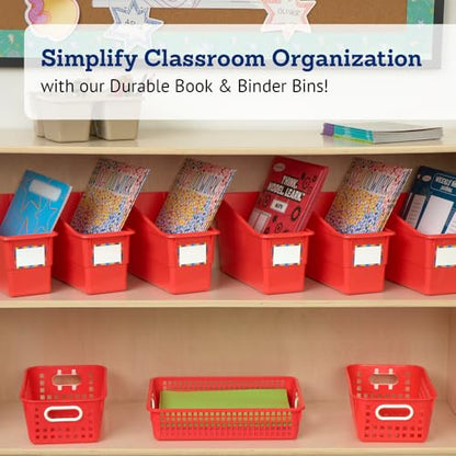 Really Good Stuff Durable Book & Binder Holders - 6 Pack - Red - color: Red