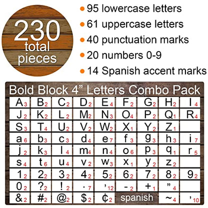 230pcs Letters Combo Pack Set, Fall Thanksgiving Classroom Alphabet Letters Numbers Bulletin Board Block Decor Accents Cutouts for Students Kids - style: Fall