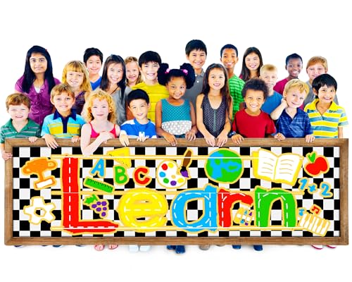 Tenceur Bulletin Board Paper 24 Inch x 100ft Fade Resistant Paper Roll for Classroom Decor (Checkerboard) - style: Checkerboard