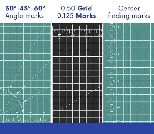 Proartek PK00004 Model GBM0305 Series 3.5" x 5.5" Professional Cutting Mat; Double-Sided Green/Black; Self-Healing; For Graphic Arts, Hobbies, Sewing, Scrapbooking, and other Cutting Projects - size: 5.5"L x 3.5"W
