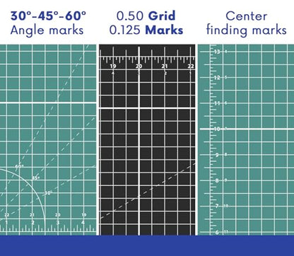 Proartek PK00006 Model GBM1218 Series 12" x 18" Professional Cutting Mat; Double-Sided Green/Black; Self-Healing; For Graphic Arts, Hobbies, Crafts, Quilting, and other Cutting Projects - size: 18"L x 12"W