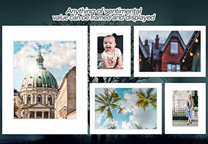 Mat Board Center, Pack of 25, 8x10 White Backing Boards, 4-Ply Thickness Cardboard for Picture/Photo/Framing Back Support - size: 8x10