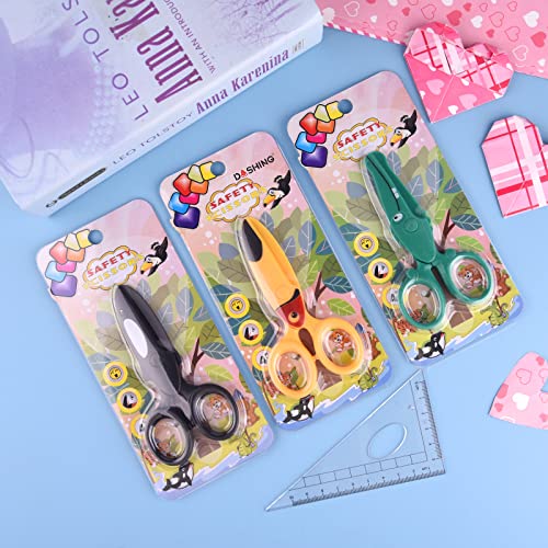 ASTARON Toddler Safety Scissors, Cute Crocodile Kids Preschool Training Scissors, Art Craft Plastic Scissors for Preschool Supplies and Scrapbooking Supplies - style: Crocodile