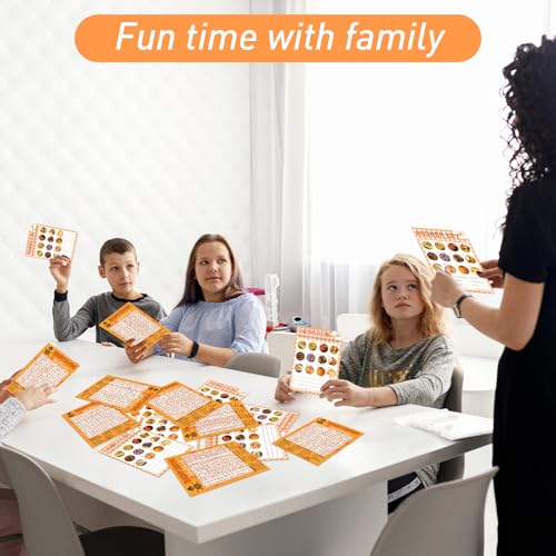 COCHIE 30 Players Thanksgiving Games for Family Party Adults Office Large Groups, Word Search Games, Food Quiz Game, Fall Classroom Activities with Answer Key (Thanksgiving B) - style: Thanksgiving B