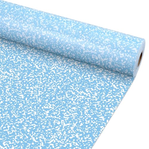 Blue Composition Bulletin Board Roll Reusable Waterproof Erasable Composition Notebook Non-Woven Fabric Bulletin Board Roll Blue and White Poster for Teacher Classroom Decors Wrap Crafts 15.75" x 12ft - color: Blue Composition, size: 15.8" x 141.7"