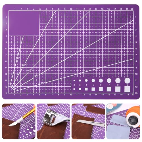 A5 Self Healing Cutting Mat Double Sided, 8.5in×6in Small Cutting Mat Craft Cutting Board Great for Scrapbooking, Quilting, Fabric, Sewing Crafts Projects