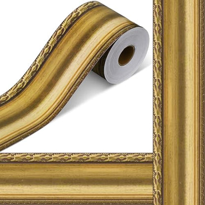 Outus 68ft Vinatge Frame Bulletin Board Border Die-Cut Straight Rolled Picture Frame Border Trim for School Classroom Bulletin Board Decoration for Chalkboard Home Office Party Decor(Classic) - style: Classic