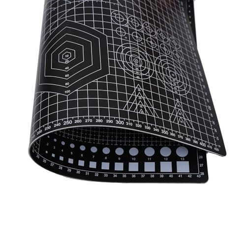 Cutting Mat A3 Black, Self Healing Cutting Mat 12x18 Inch, 5-Ply Craft Board Black, Hobby Board for Crafts 18x24 Inch - color: Black