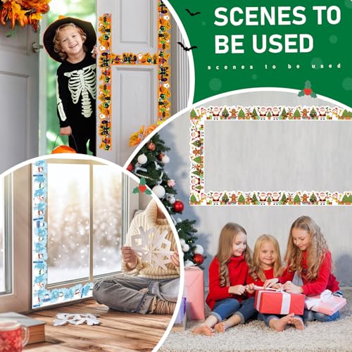 Geyee 360 Pcs Holiday Bulletin Board Borders Seasonal Bulletin Board Decorations Summer Beach Classroom Trim for Classroom School Wall Decor, 12 Design(Novel) - style: Novel