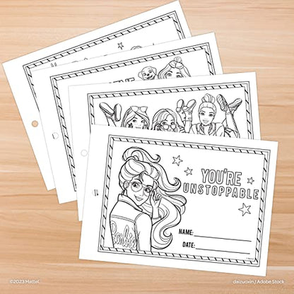 Barbie Reward Sticker Pad, Over 500 Stickers, Includes Reaward Certificates; Mattel 53456