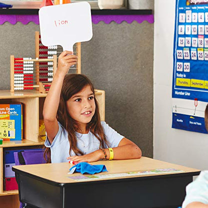 EAI Education Double-Sided Dry-Erase Paddles: Rectangular - Set of 10